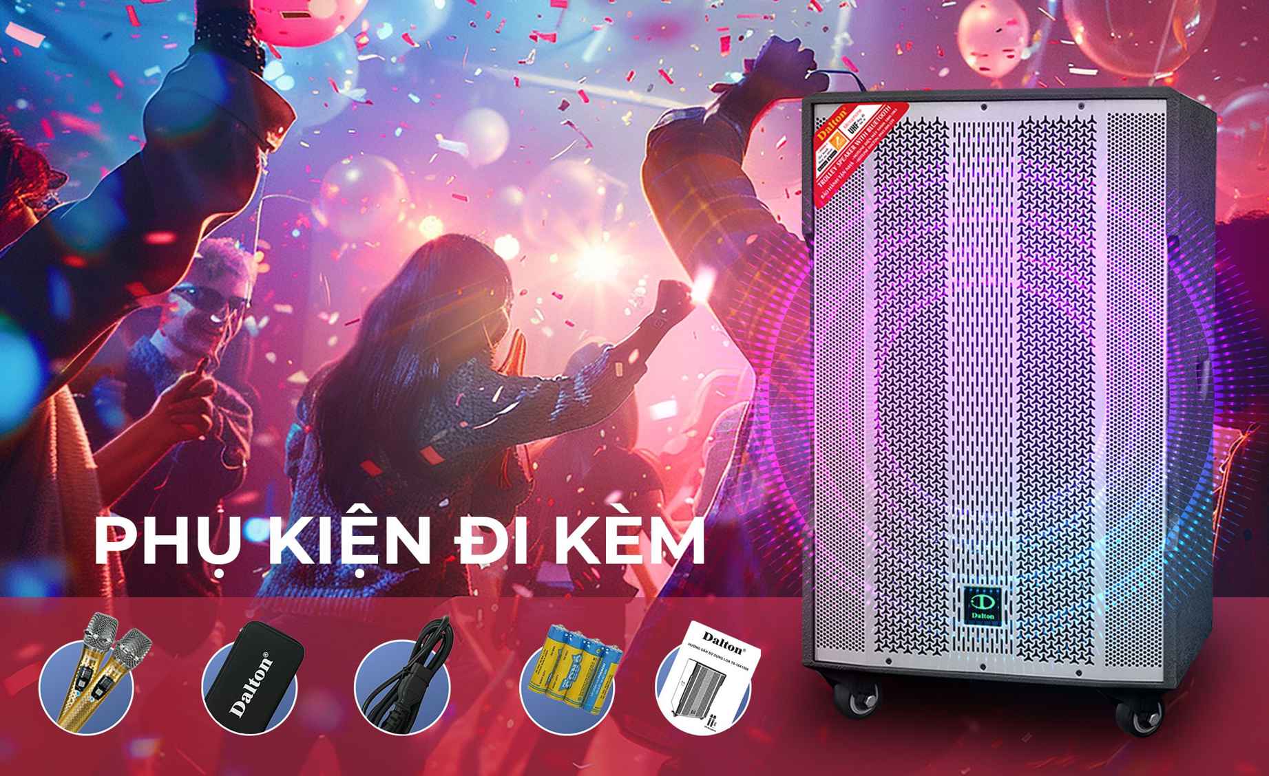 Loa kéo di động karaoke Dalton TS-18A1500